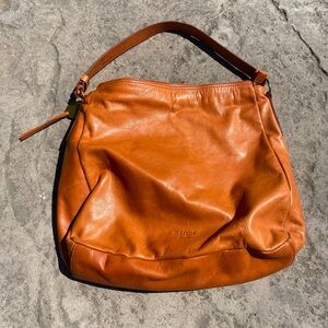 Bag, Orange Leather Margot